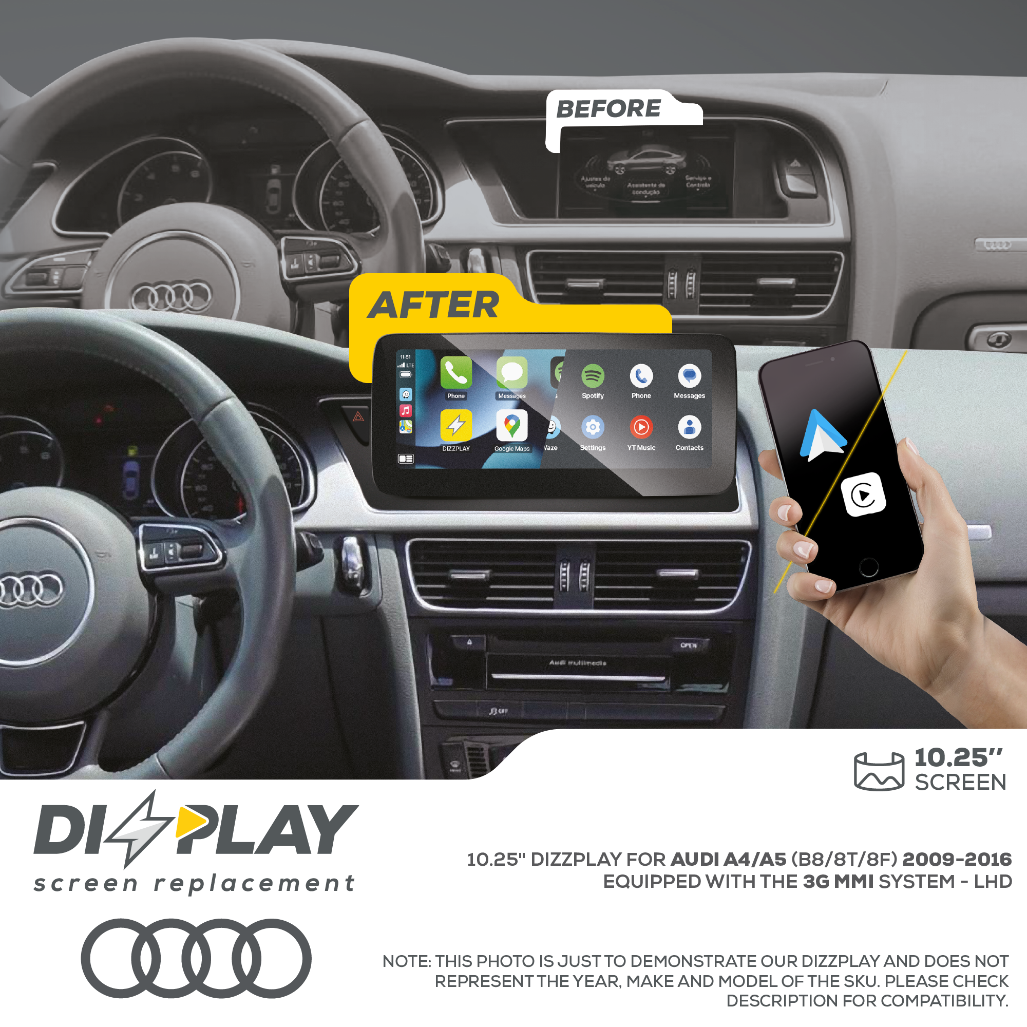 DZZ-MMI3G-A4-A5-B8-10-LHD