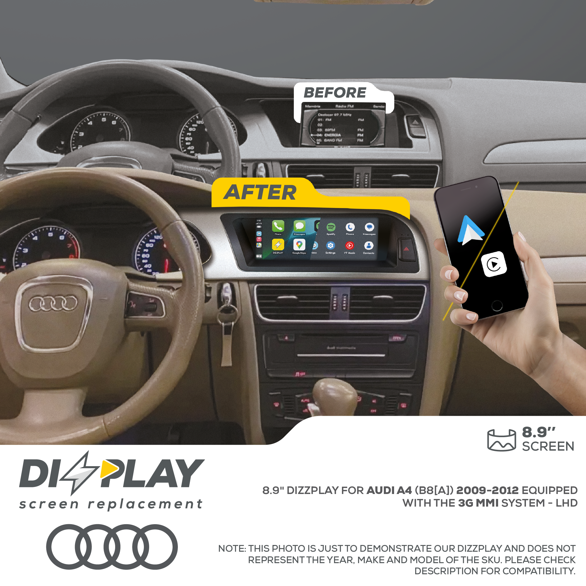 DZZ-MMI3G-A4-B8A-8-LHD